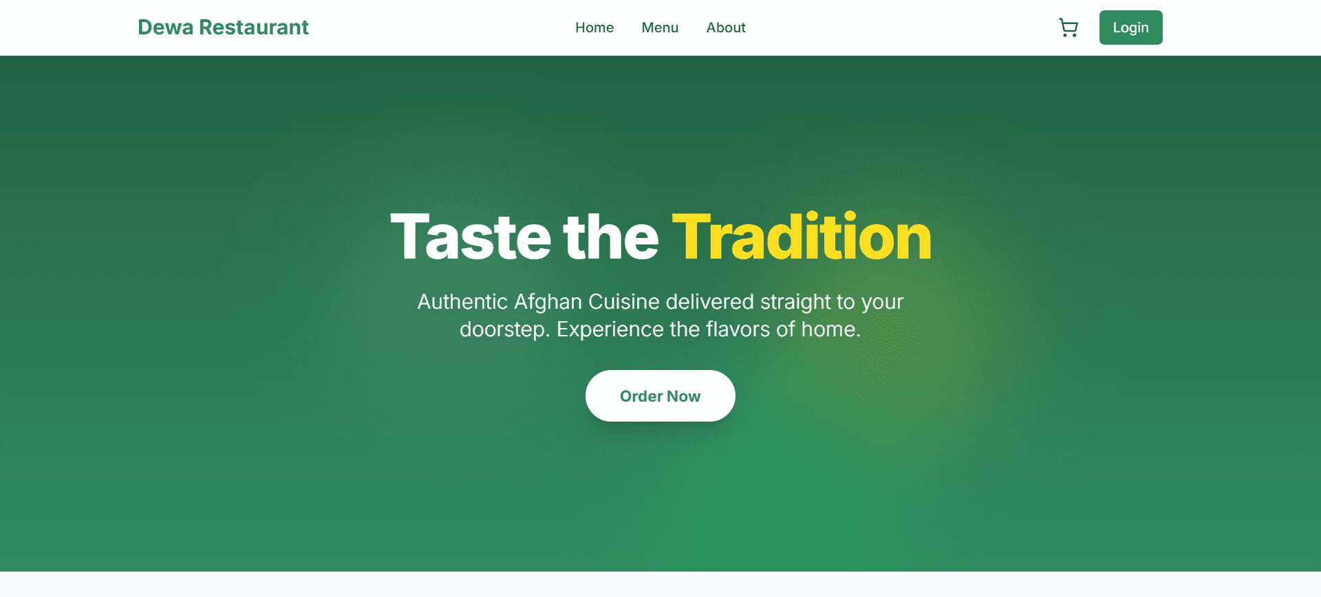 Dewa Restaurant E-Commerce